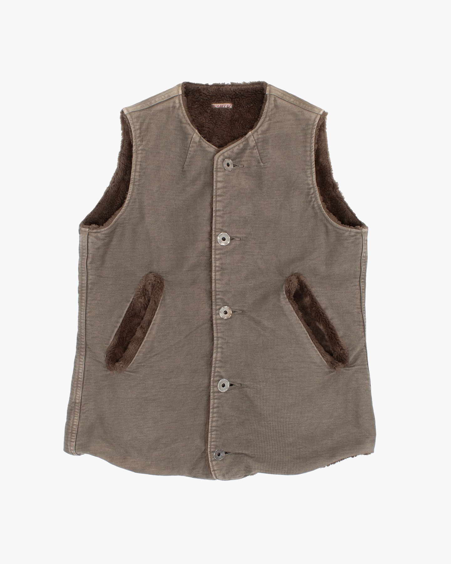 Japanese Repro Vest, S, Kapital, Brown