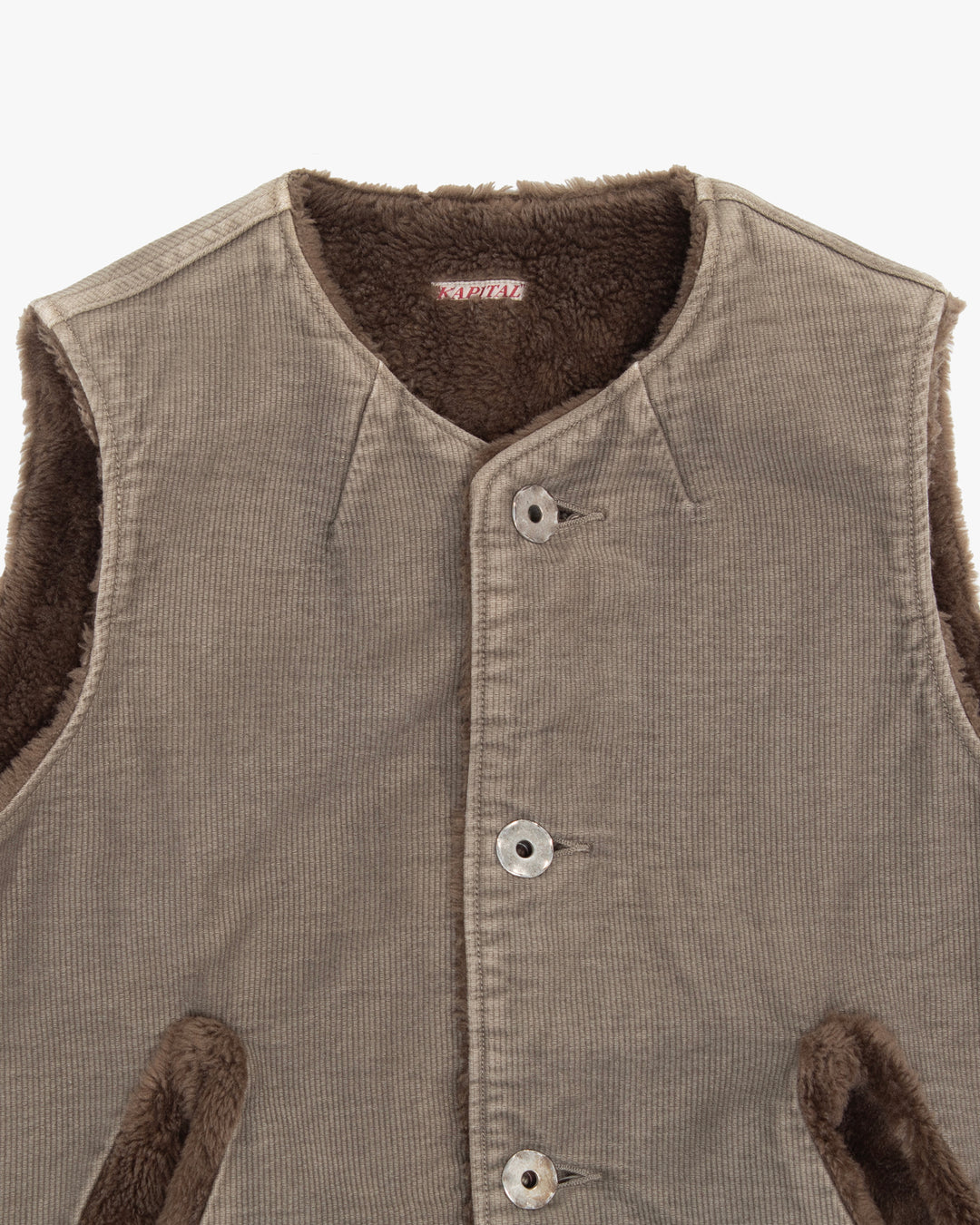 Japanese Repro Vest, S, Kapital, Brown
