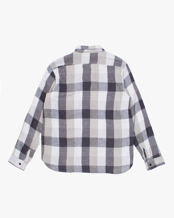 Japanese Repro Shirt, XL, Kapital, Checked White Flannel