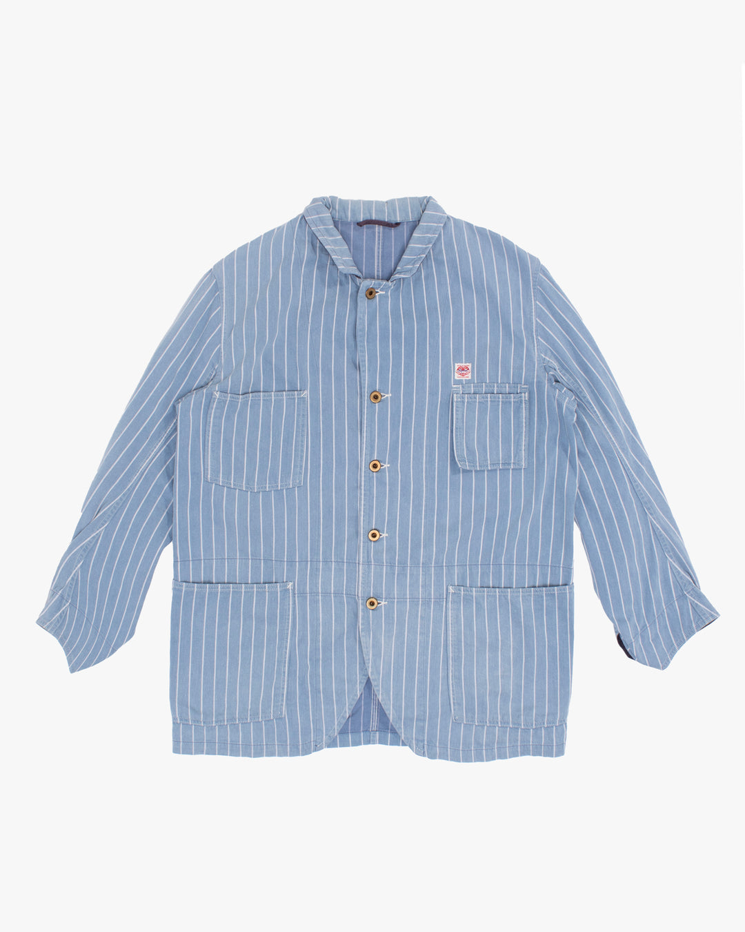 Japanese Repro Chore Coat, L, Kapital, Blue with White Stripes