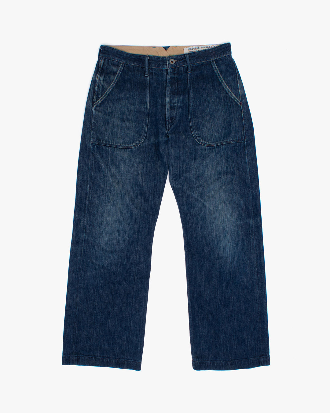 Japanese Repro Straight Pants, M, Kapital, Dark Blue
