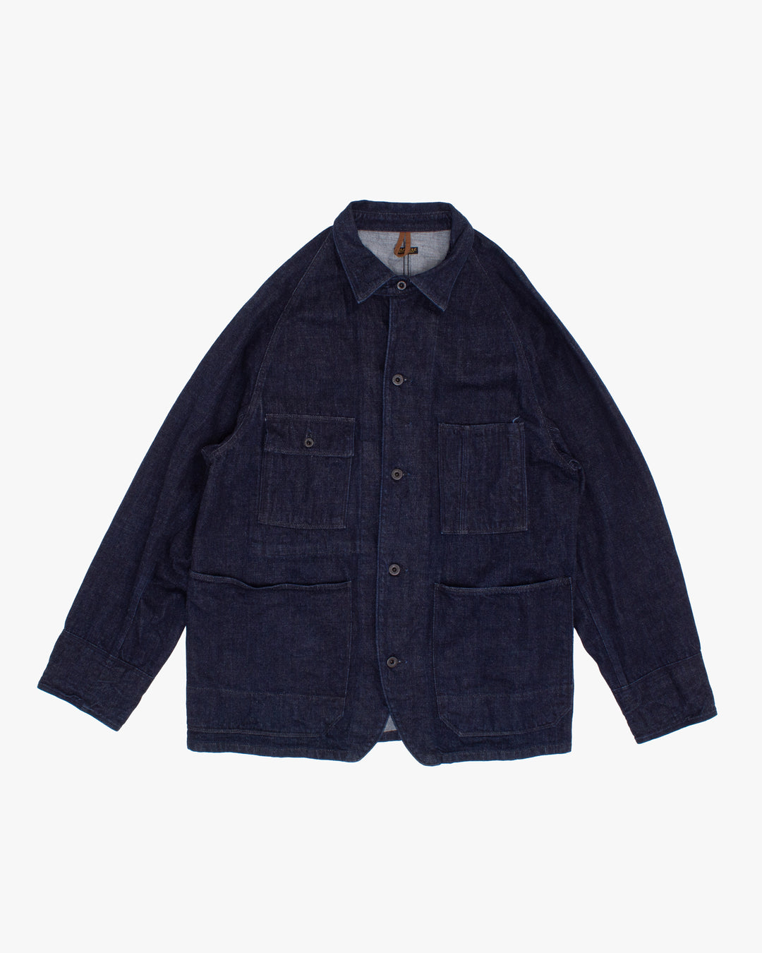 Japanese Repro Denim Chore Coat, XL, Kapital, Dark Wash with Metal Buttons