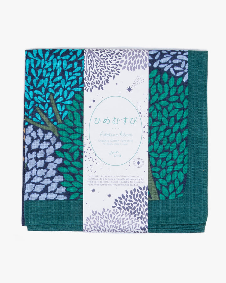 Modern Furoshiki, Hime Musubi, Adeline Klam, Star Forest 27.5" x 27.5"