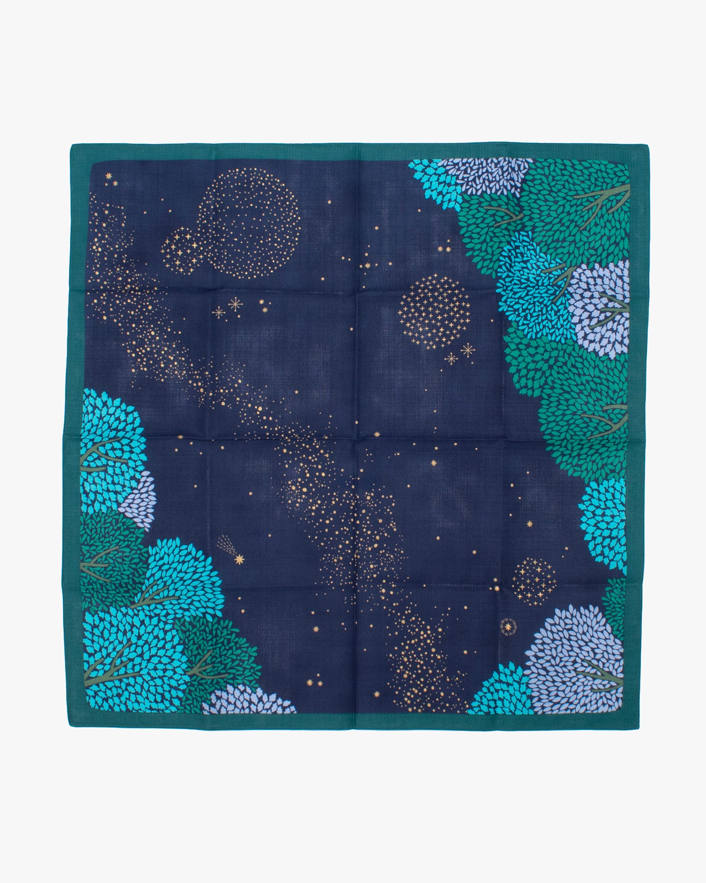 Modern Furoshiki, Hime Musubi, Adeline Klam, Star Forest 27.5" x 27.5"