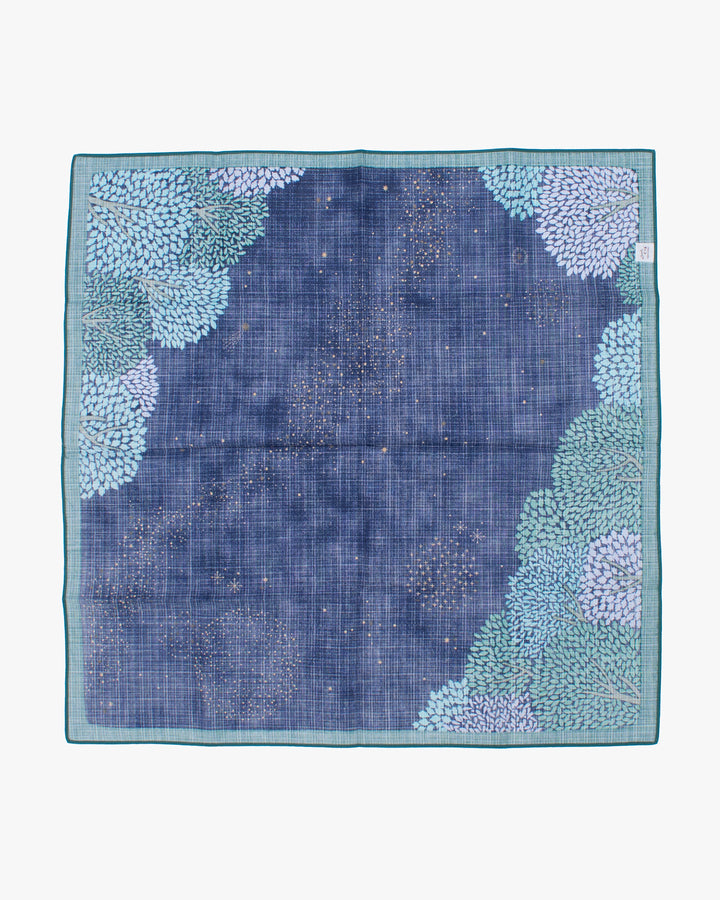Modern Furoshiki, Hime Musubi, Adeline Klam, Star Forest 27.5" x 27.5"