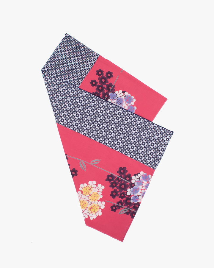 Kiriko Original Scarf, Split Yukata, Wide, Multicolor Hydrangea