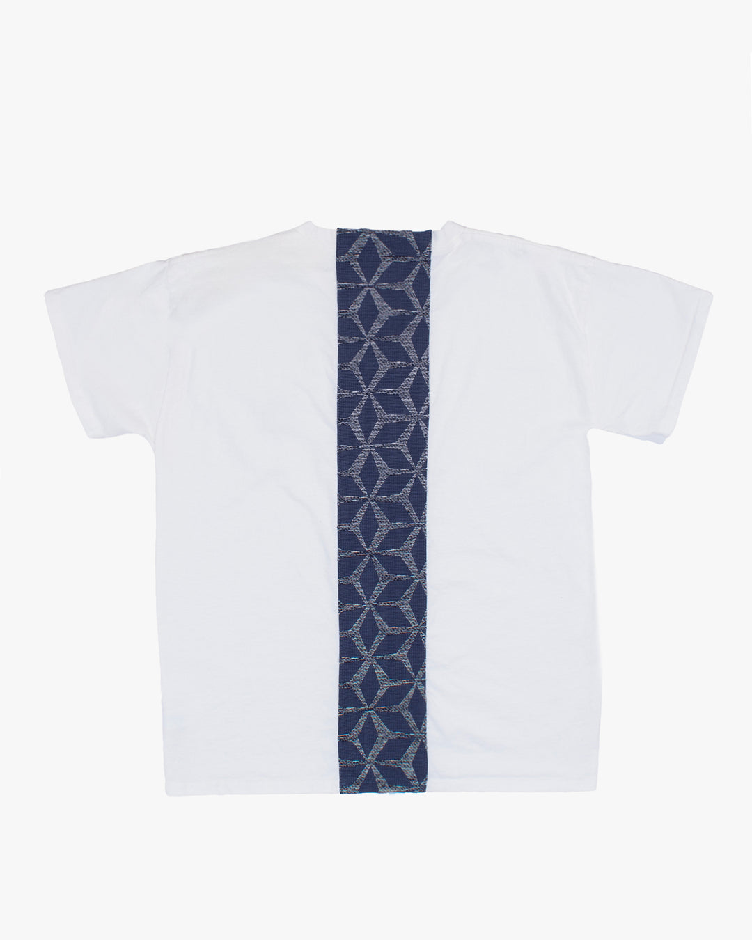 Kiriko Original Tee, 8 oz Cotton, White with Jacquard Asanoha