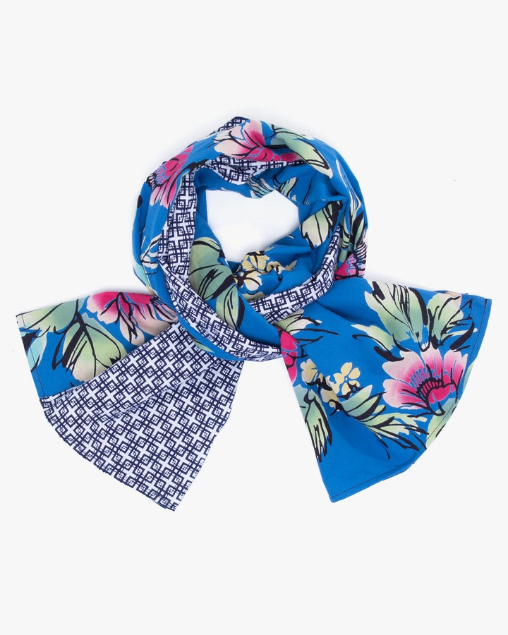 Kiriko Original Scarf, Split Yukata, Wide, Abstract Floral