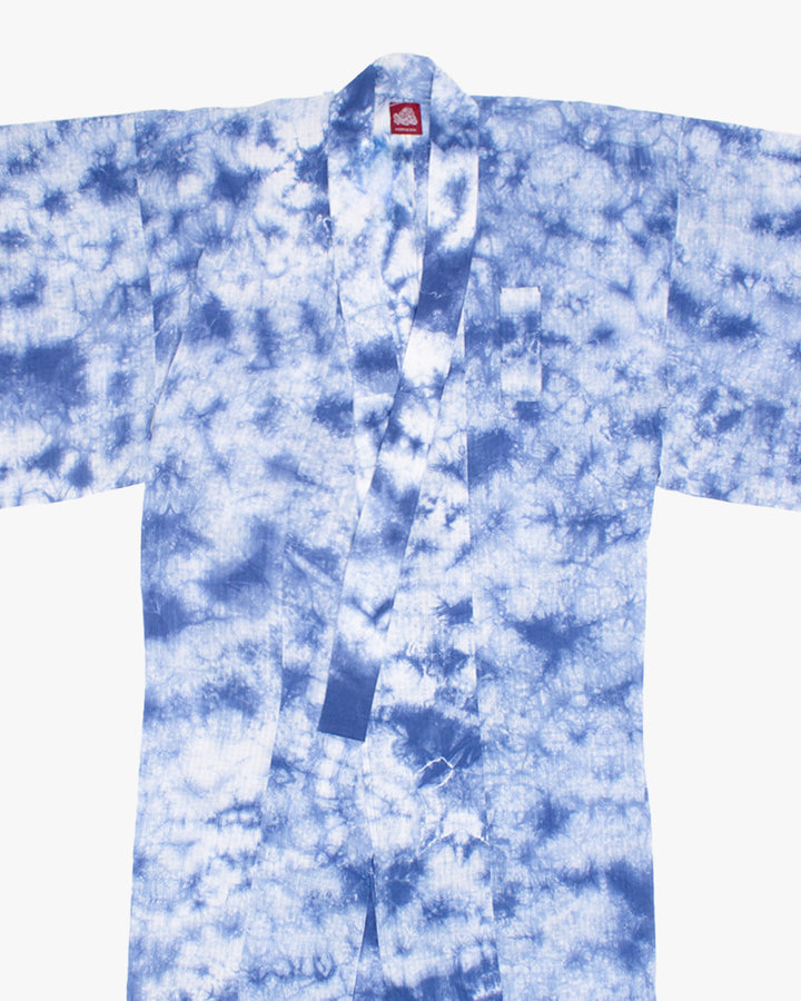 Wa-Modern, Long Haori Robe, Blue