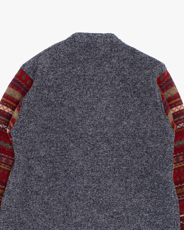 Japanese Repro Jacket, Karl Helmut, Unknown Size Tag, Navy Mix Gray Wool