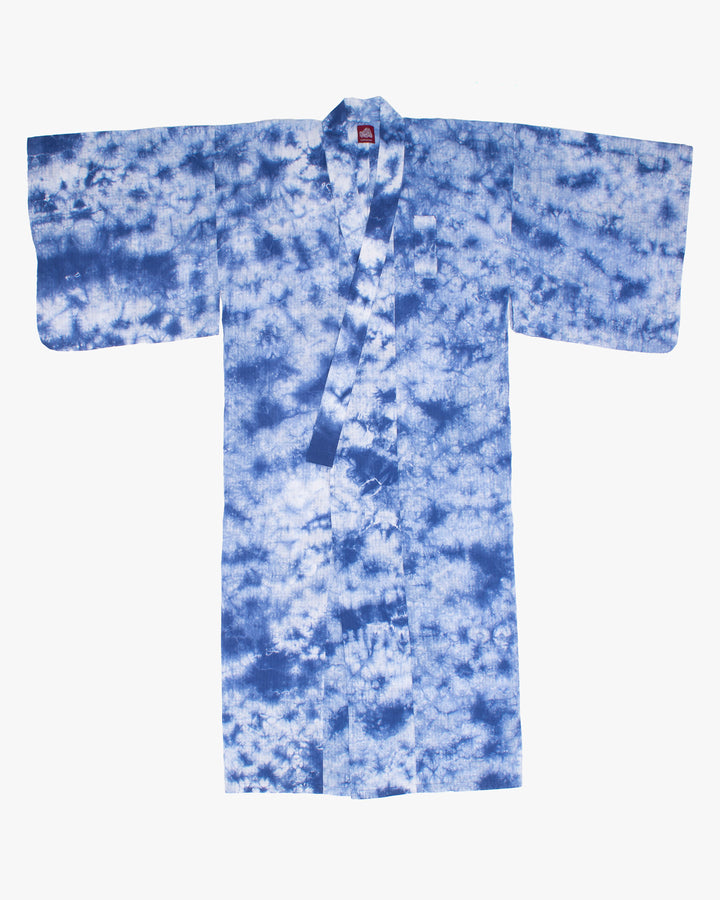 Wa-Modern, Long Haori Robe, Blue