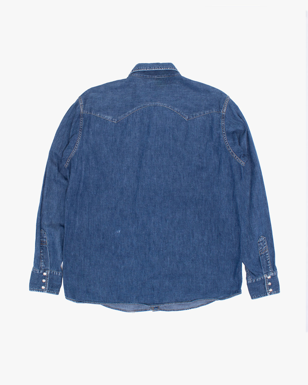 Japanese Repro Long-Sleeve Shirt, L, Standard California, Blue Denim