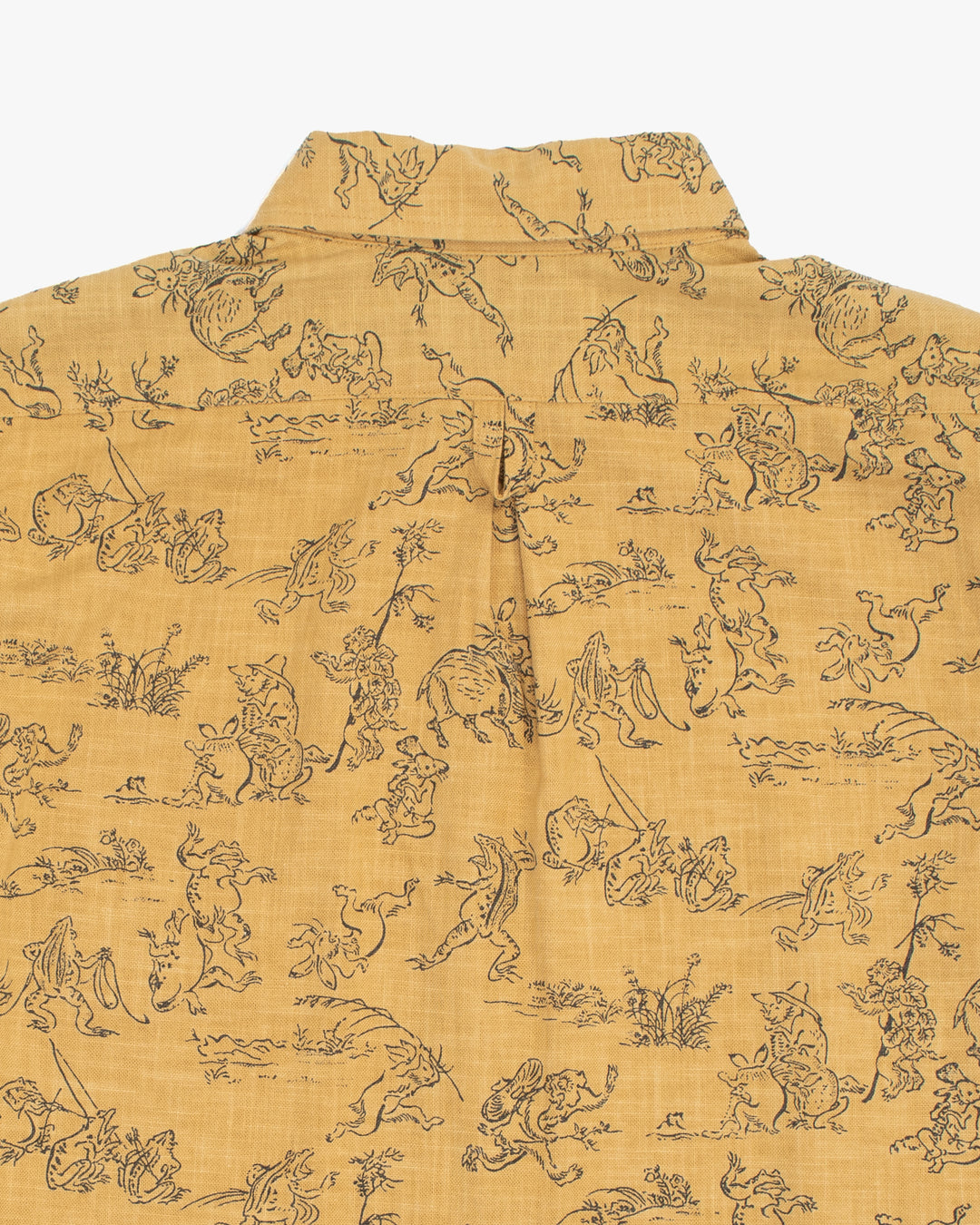 Kiriko Original Shirt, Long Sleeve Button-Up, Mustard Choju Giga