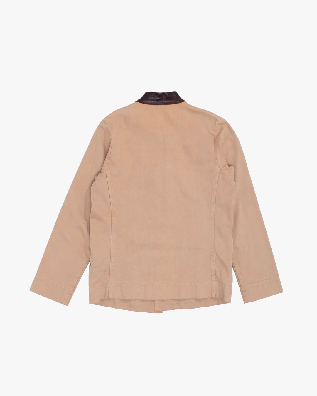Japanese Repro Jacket, S, 45RPM, Tan with Brown Mandarin Collar