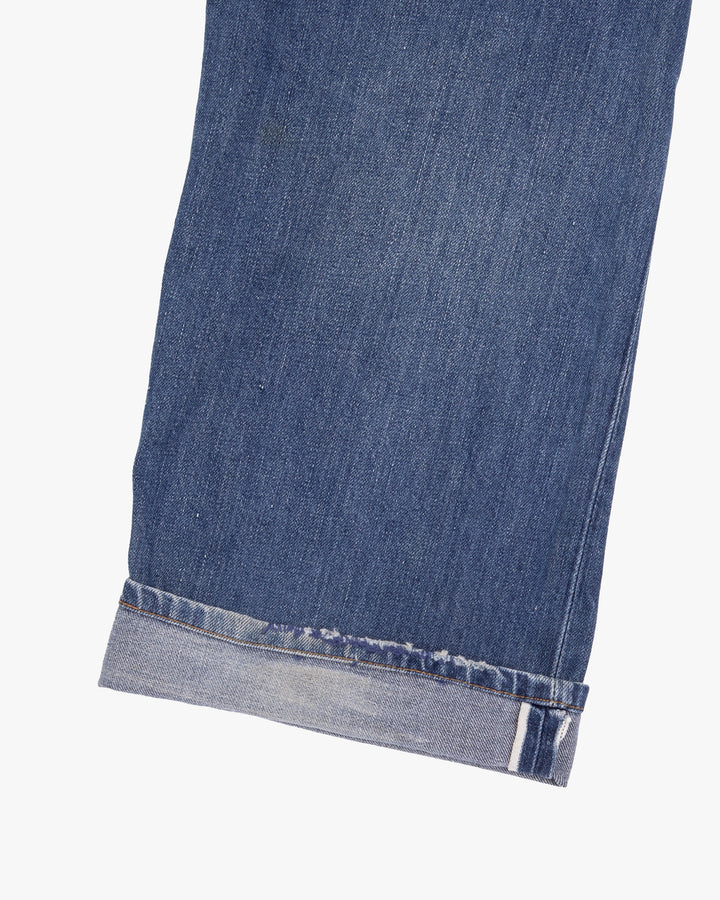 Japanese Repro Denim Jeans, 30, Lee, Light Wash Blue