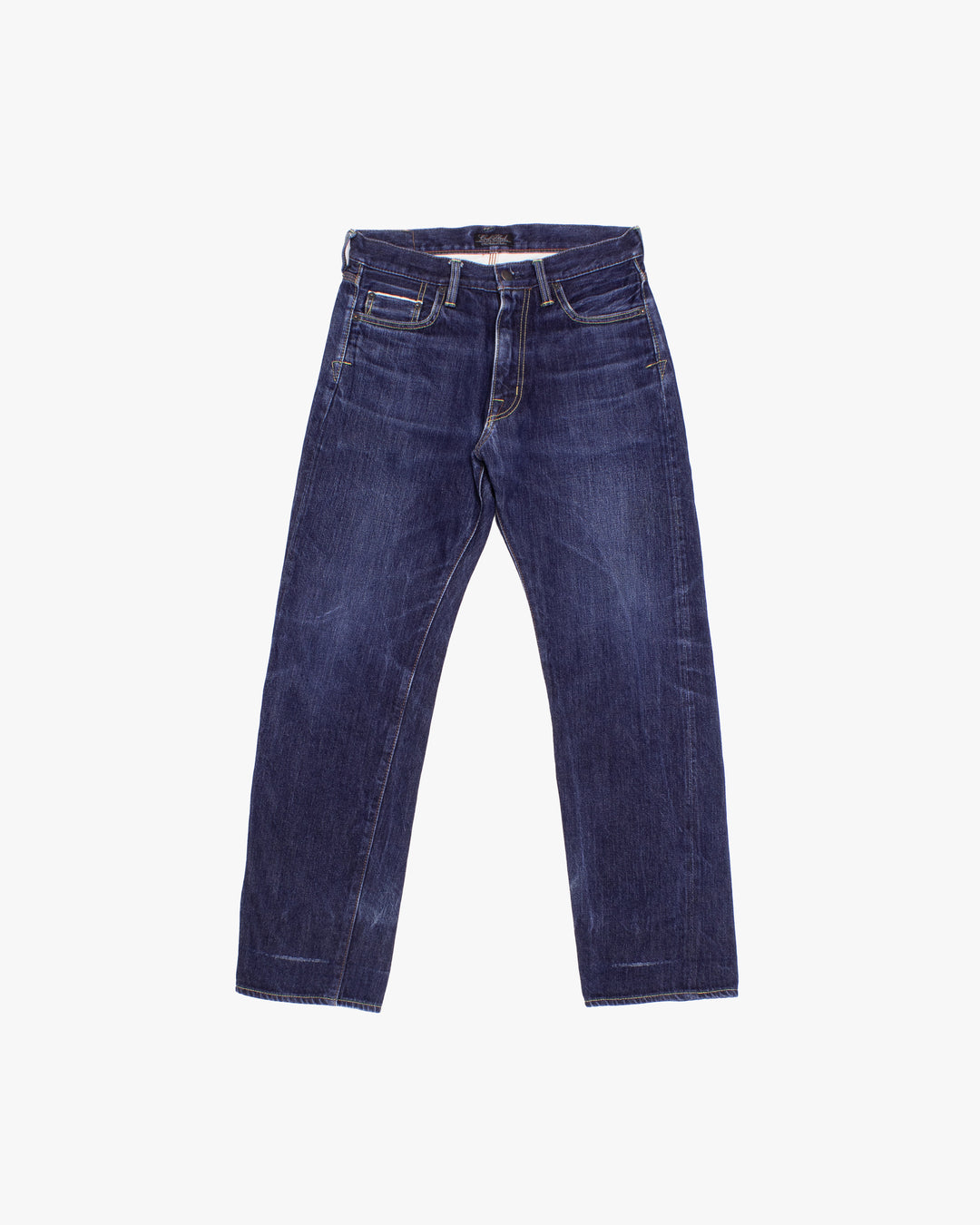 Japanese Repro Denim Jeans, 32, Coal Black, Medium Wash Blue