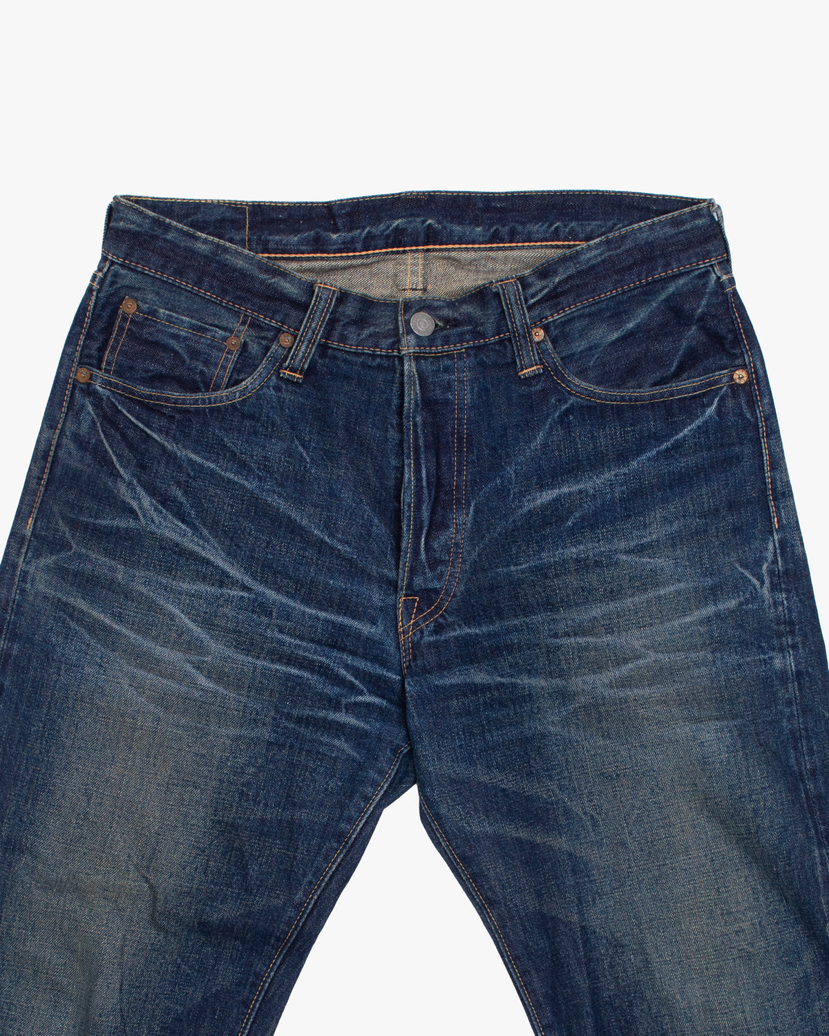Japanese Repro Denim Jeans, 32, Sugar Cane, Medium Wash Blue