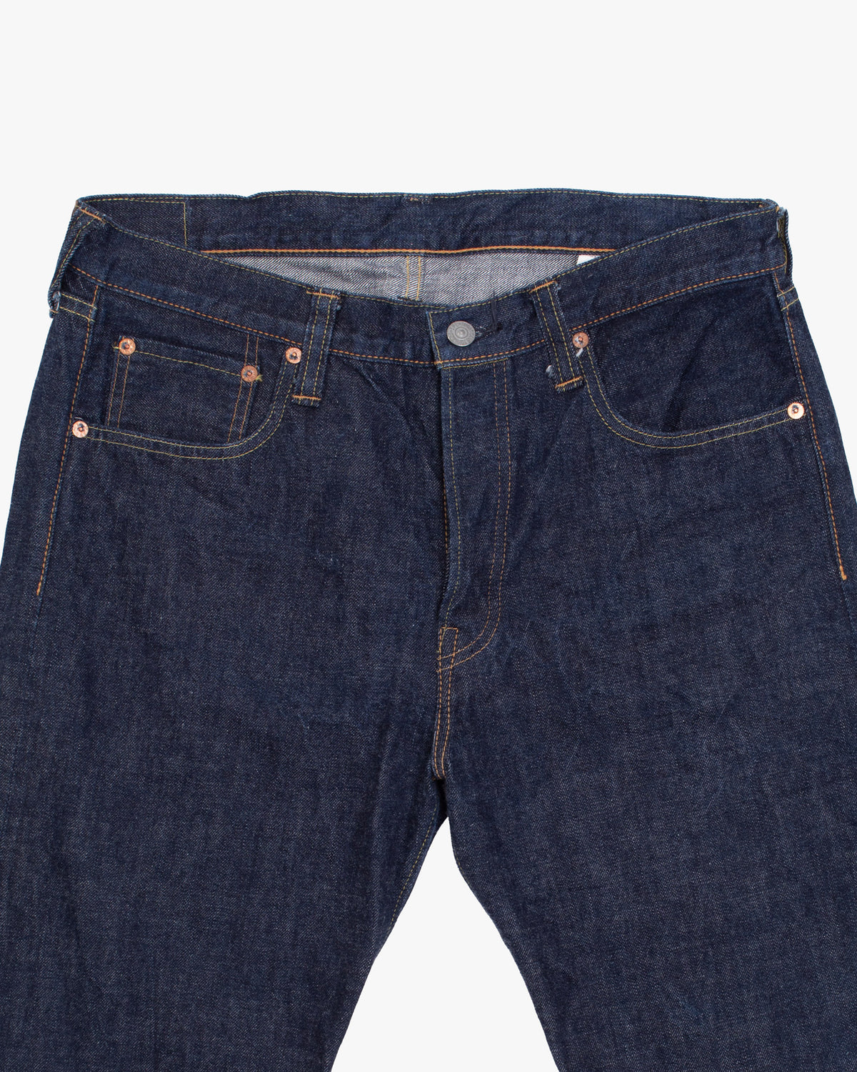 Japanese Repro Denim Jeans, 34, Sugar Cane, Dark Wash Blue