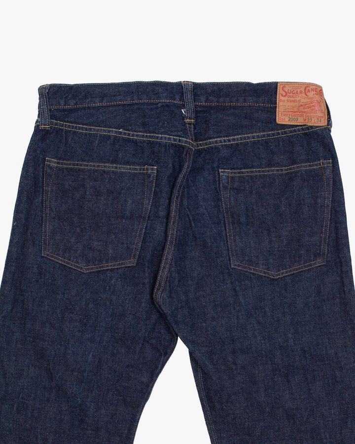 Japanese Repro Denim Jeans, 34, Sugar Cane, Dark Wash Blue