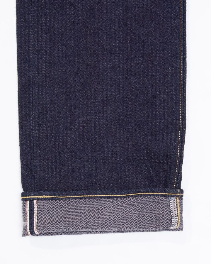 Japanese Repro Denim Jeans, 34, Graph Zero, Dark Wash Blue Stripe