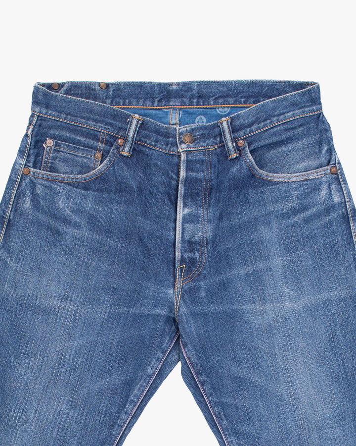 Japanese Repro Denim Jeans, 32, Japan Blue, Medium Wash Blue