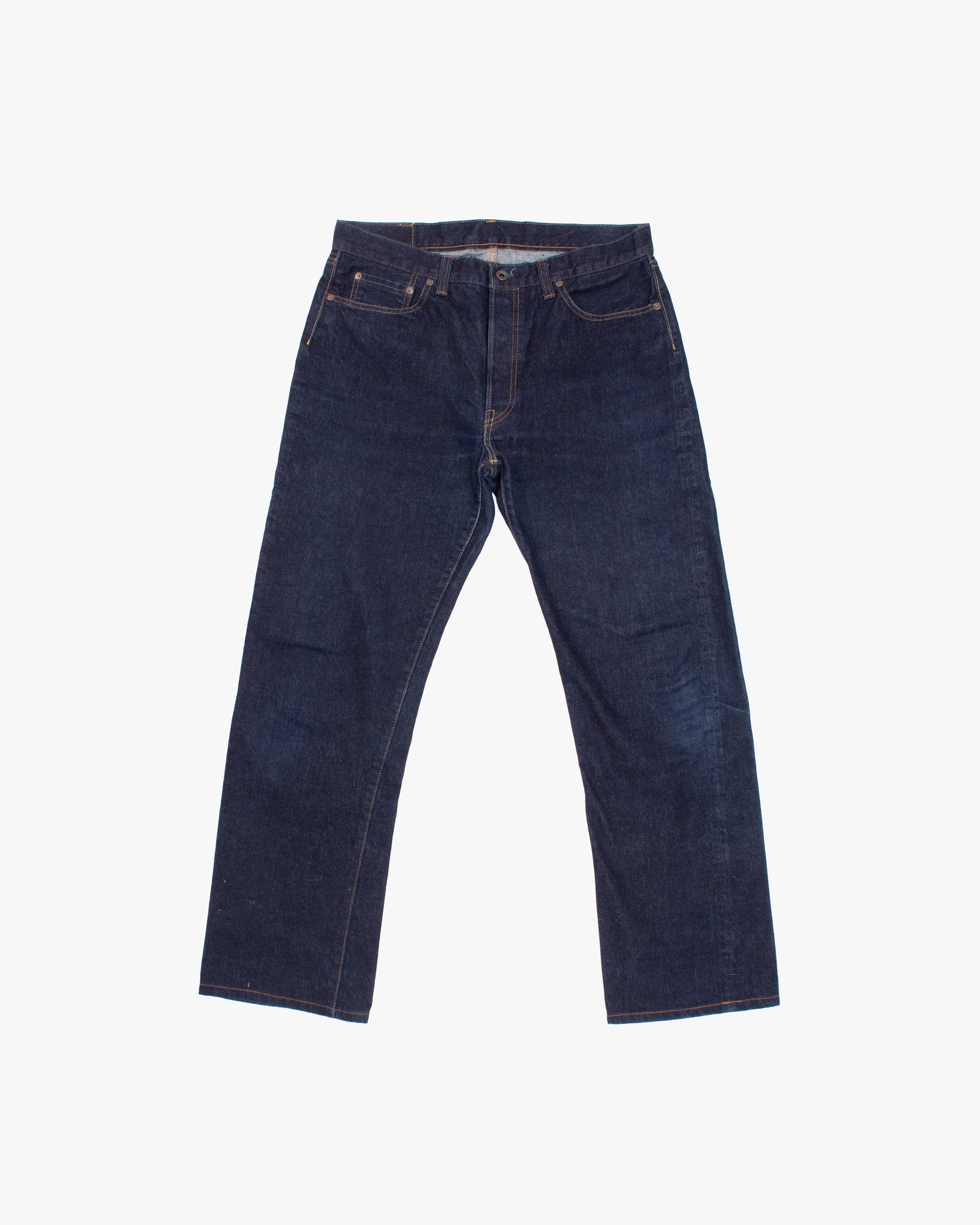 Japanese Repro Denim Jeans, 36, Momotaro Jeans, Dark Wash Blue
