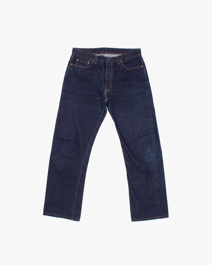 Japanese Repro Denim Jeans, 36, Momotaro Jeans, Dark Wash Blue