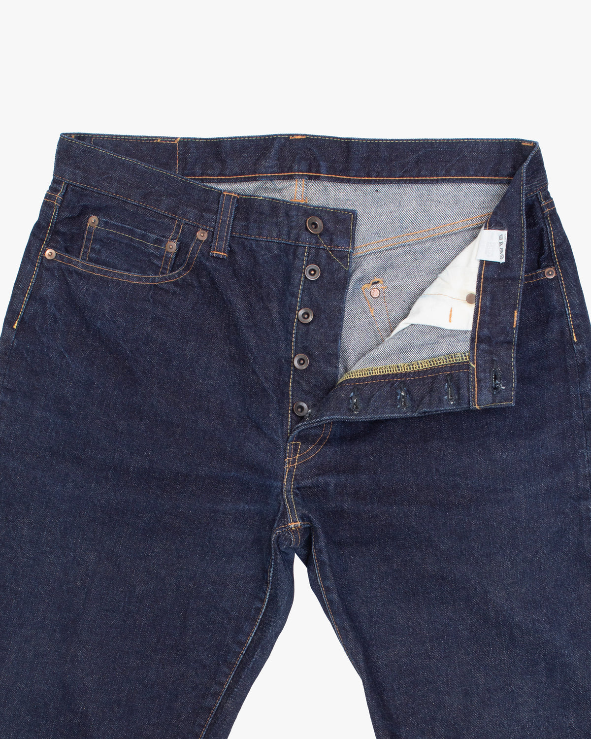 Japanese Repro Denim Jeans, 36, Momotaro Jeans, Dark Wash Blue