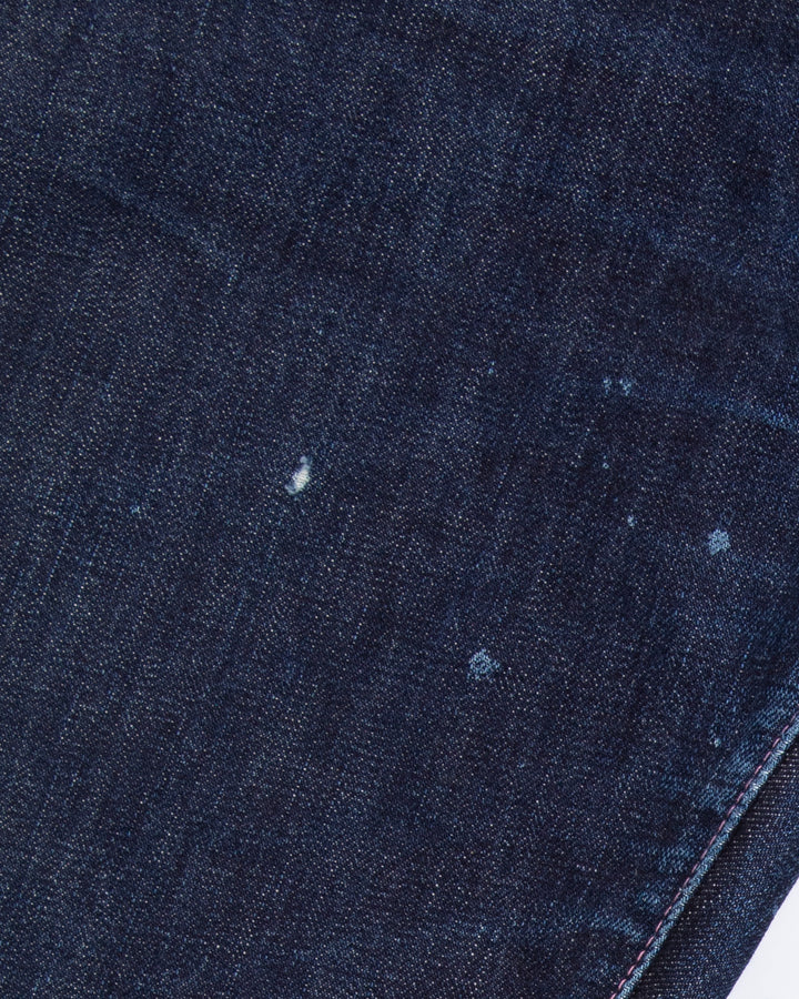 Japanese Repro Denim Jeans, 34, Momotaro Jeans, Dark Wash with Distressed Details