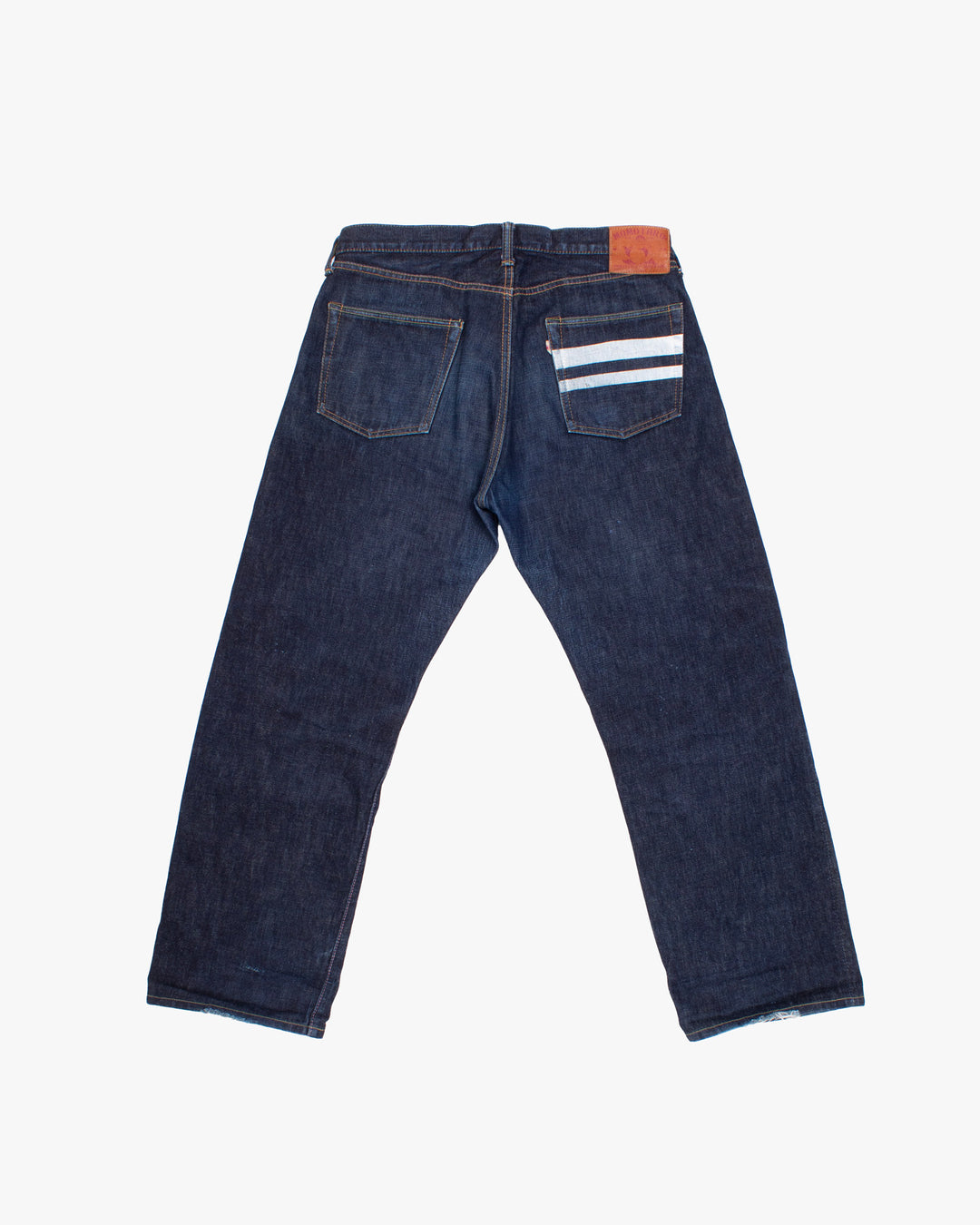 Japanese Repro Denim Jeans, 34, Momotaro Jeans, Dark Wash with Distressed Details