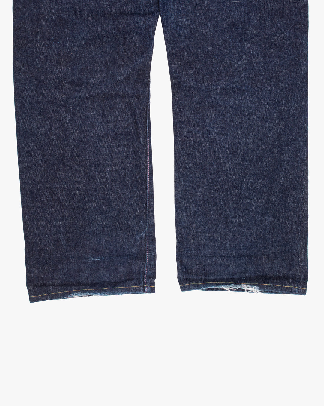 Japanese Repro Denim Jeans, 34, Momotaro Jeans, Dark Wash with Distressed Details