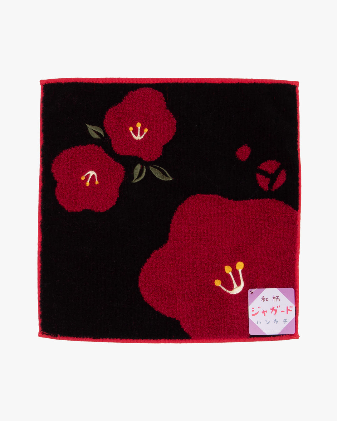 Kurochiku, Two-Sided Hand Towel, Tsubaki