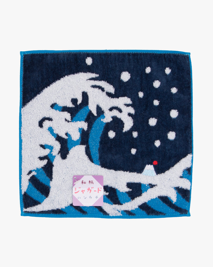 Kurochiku, Two-Sided Hand Towel, Nami