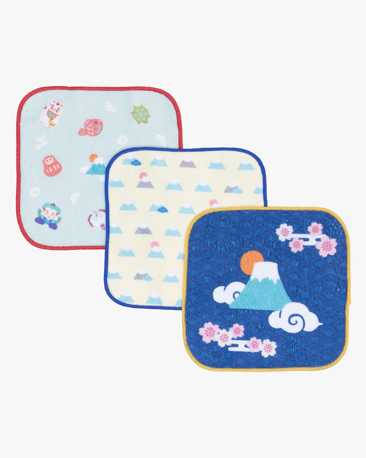 Kurochiku, Mini Towel Set of 3, Mt. Fuji