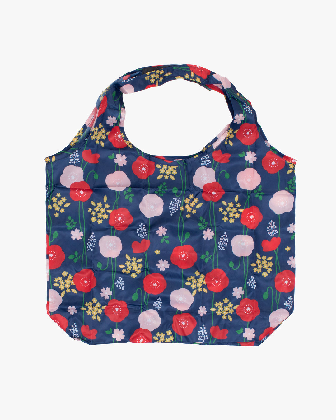 Kurochiku, Shopping Bag, Navy Flowers