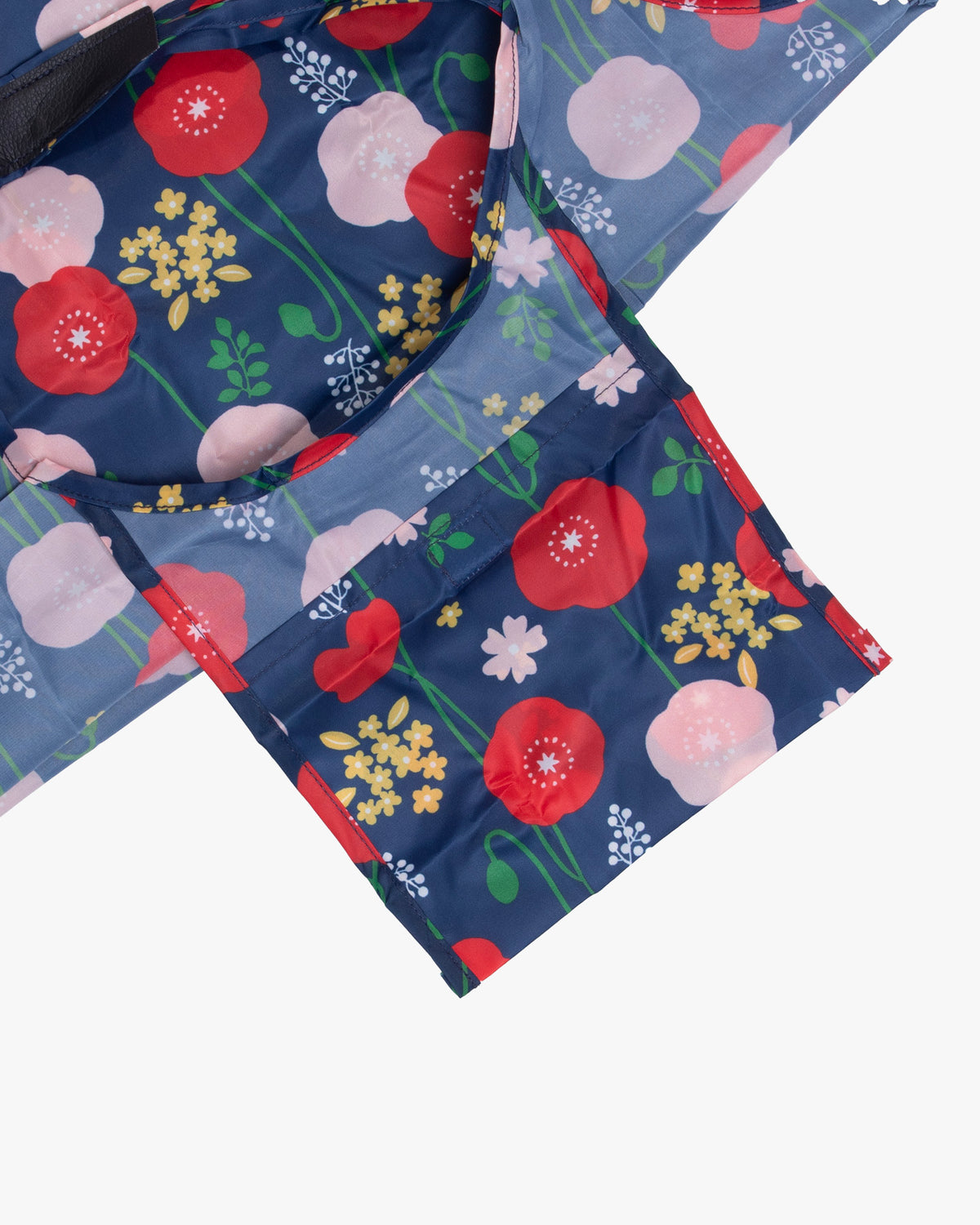 Kurochiku, Shopping Bag, Navy Flowers