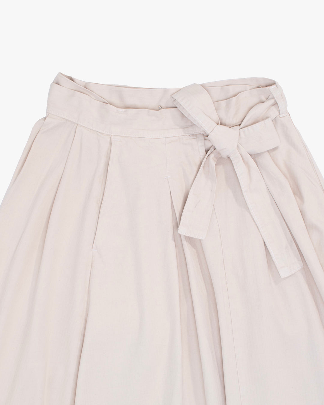 Prospective Flow Wrap Skirt, Kyu, Natural Herringbone