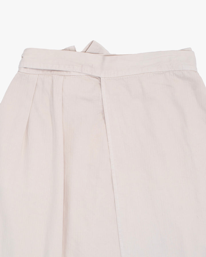 Prospective Flow Wrap Skirt, Kyu, Natural Herringbone