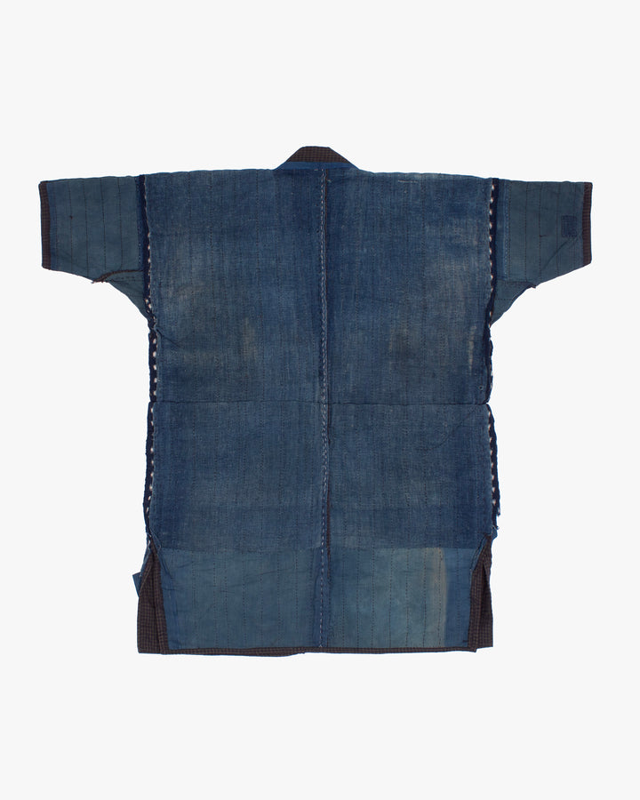 Vintage Noragi Jacket, Reversible, Boro Patched and Sashiko Stitched
