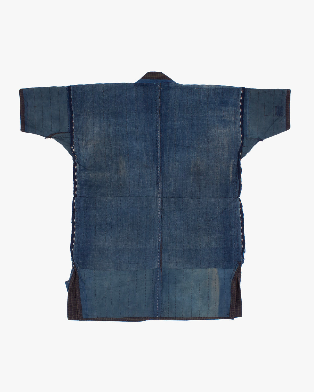Vintage Noragi Jacket, Reversible, Boro Patched and Sashiko Stitched