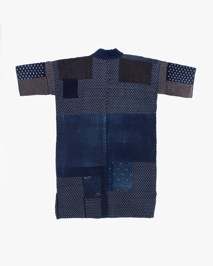 Vintage Noragi Jacket, Reversible, Boro Patched and Sashiko Stitched