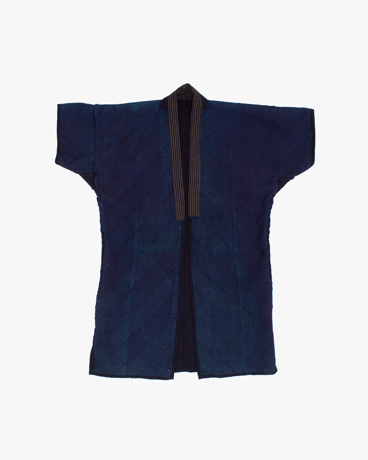 Vintage Noragi Jacket, Reversible, Fully Sashiko-Stitched, Indigo
