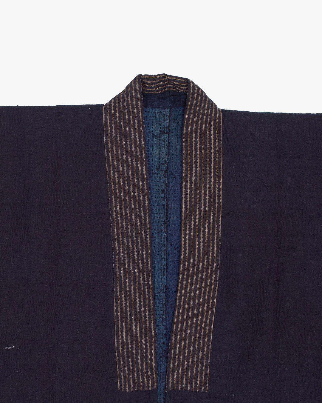 Vintage Noragi Jacket, Reversible, Fully Sashiko-Stitched, Indigo