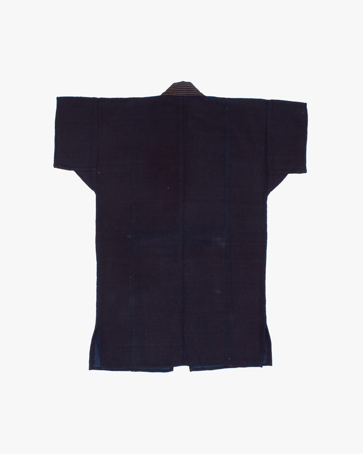 Vintage Noragi Jacket, Reversible, Fully Sashiko-Stitched, Indigo