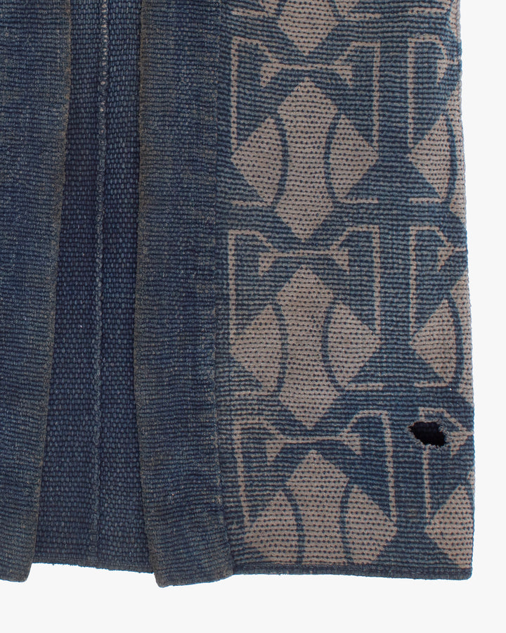 Vintage Hikeshi Robe, Fully Sashiko-Stitched, Indigo