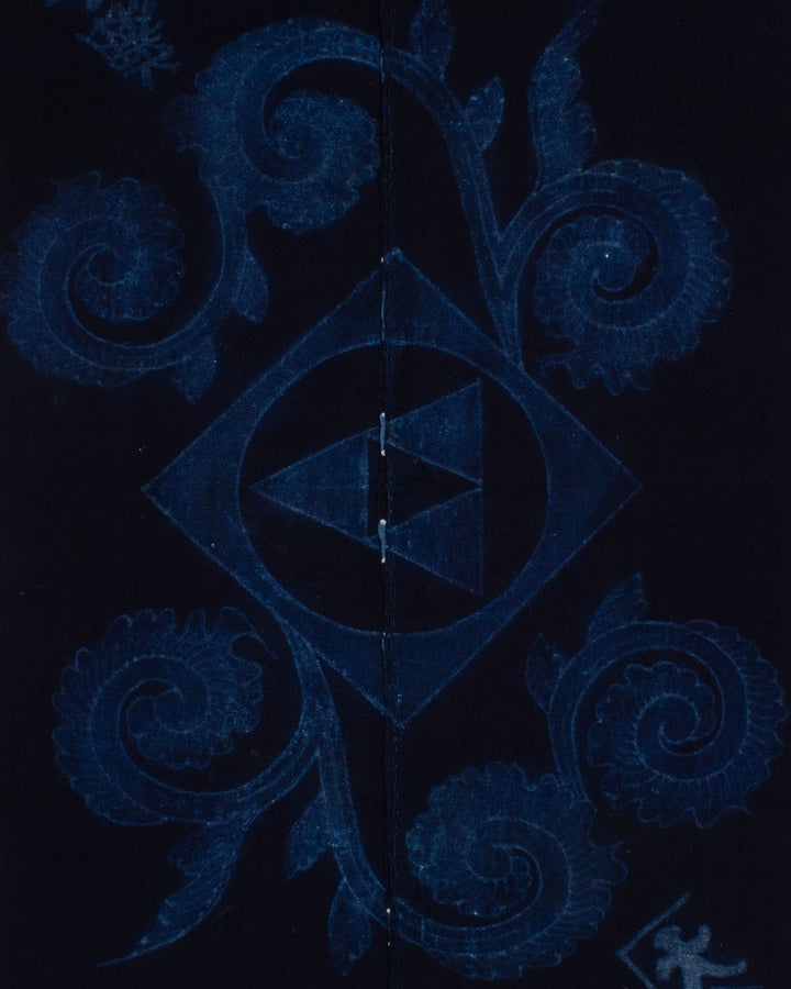 Vintage Furoshiki, Tsutsugaki, Karakusa and Sankaku