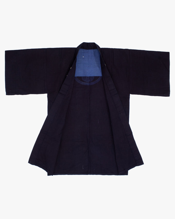 Vintage Happi Robe, Dark Indigo, Nojima Saketen