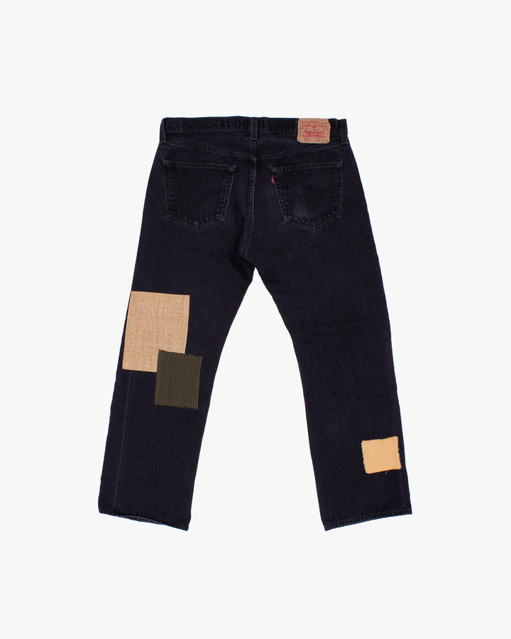 Kiriko Custom Patched Denim Jeans, Levi&
