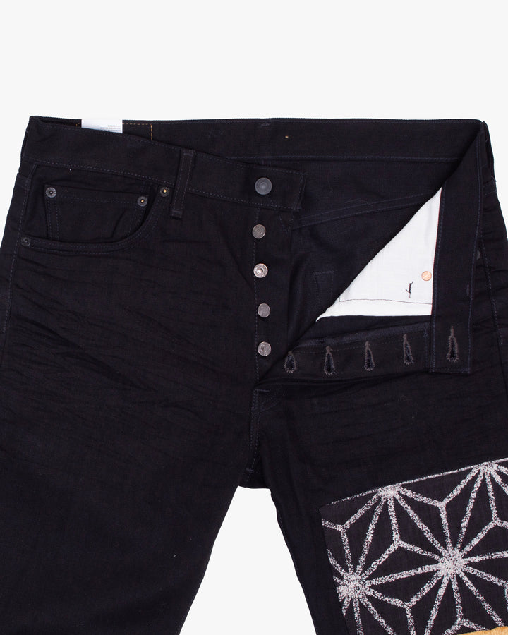 Kiriko Custom Patched Denim Jeans, Levi&