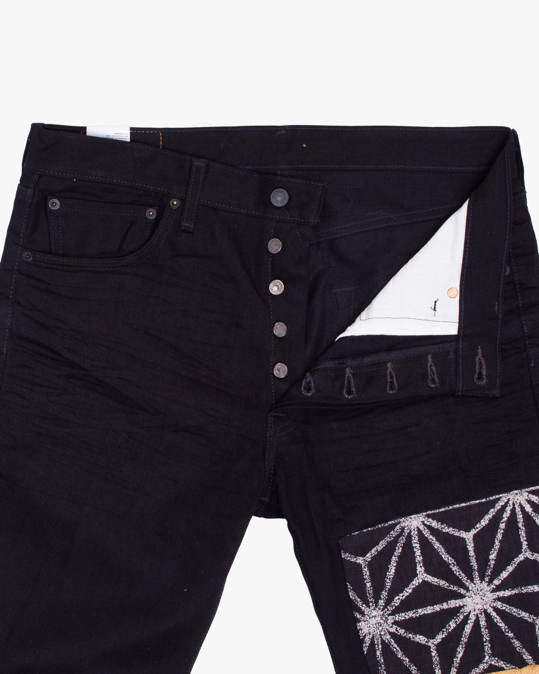 Kiriko Custom Patched Denim Jeans, Levi&